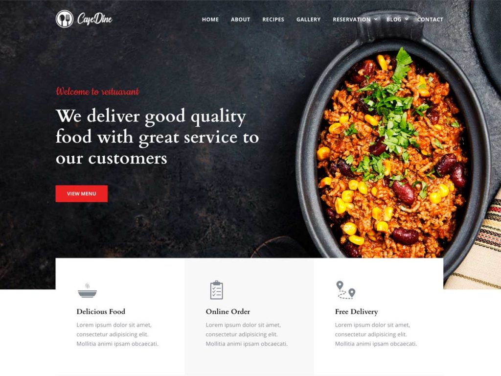 food-website