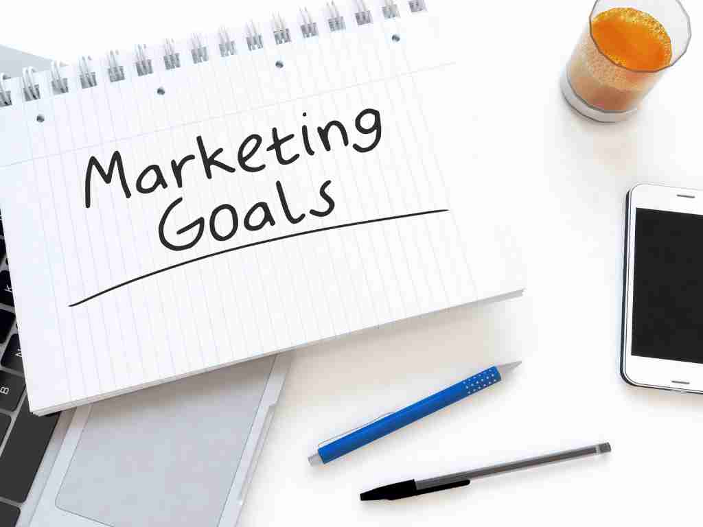 Identifying social media marketing goals