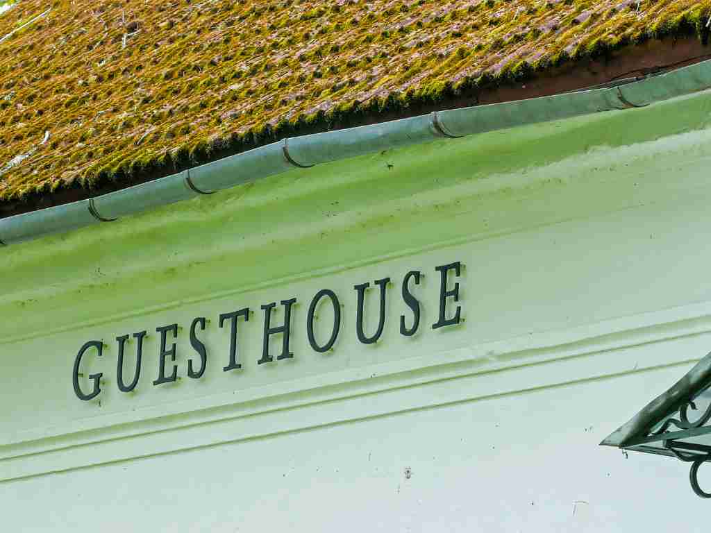 Running a guesthouse for tourists